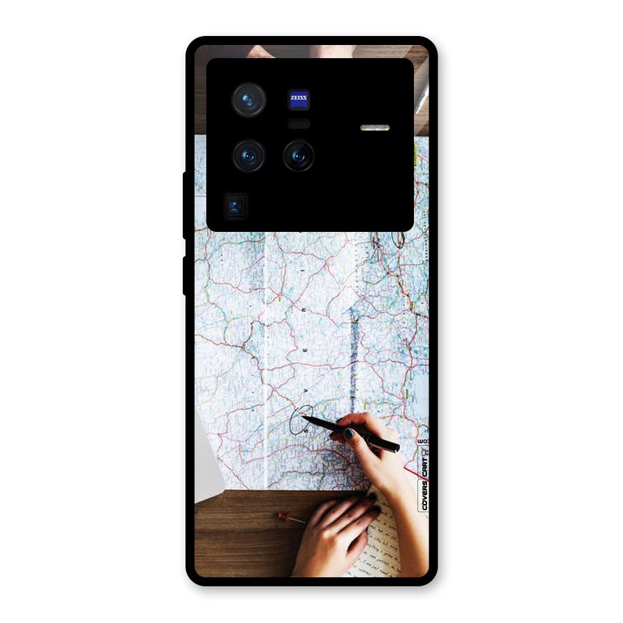 Just Travel Glass Back Case for Vivo X80 Pro