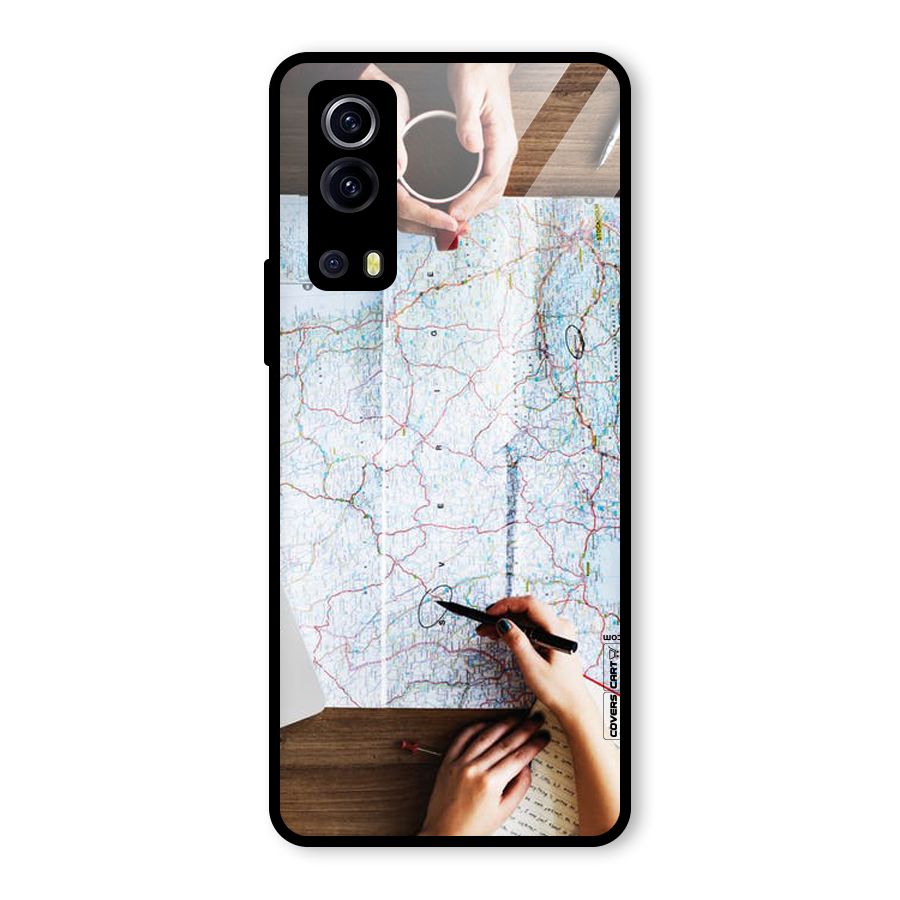 Just Travel Glass Back Case for Vivo iQOO Z3