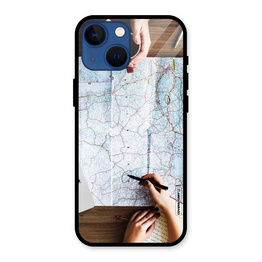 Just Travel Glass Back Case for iPhone 13 Mini