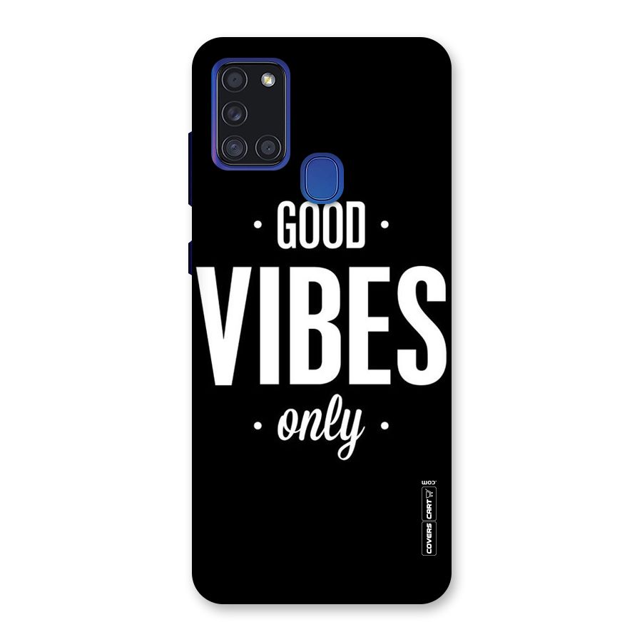 Just Vibes Back Case for Galaxy A21s