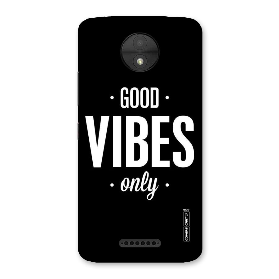 Just Vibes Back Case for Moto C