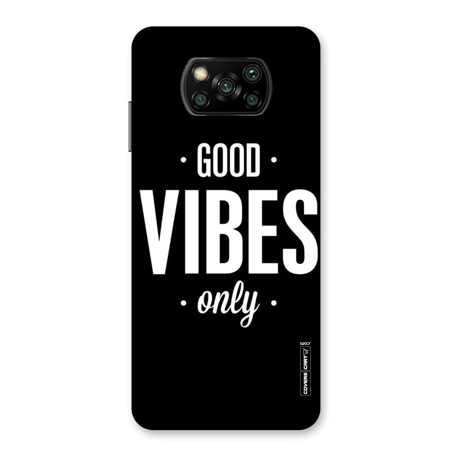 Just Vibes Back Case for Poco X3