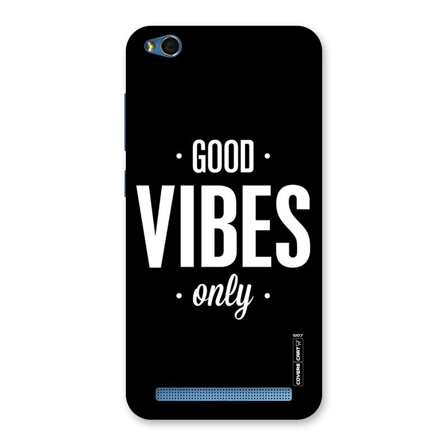 Just Vibes Back Case for Redmi 5A