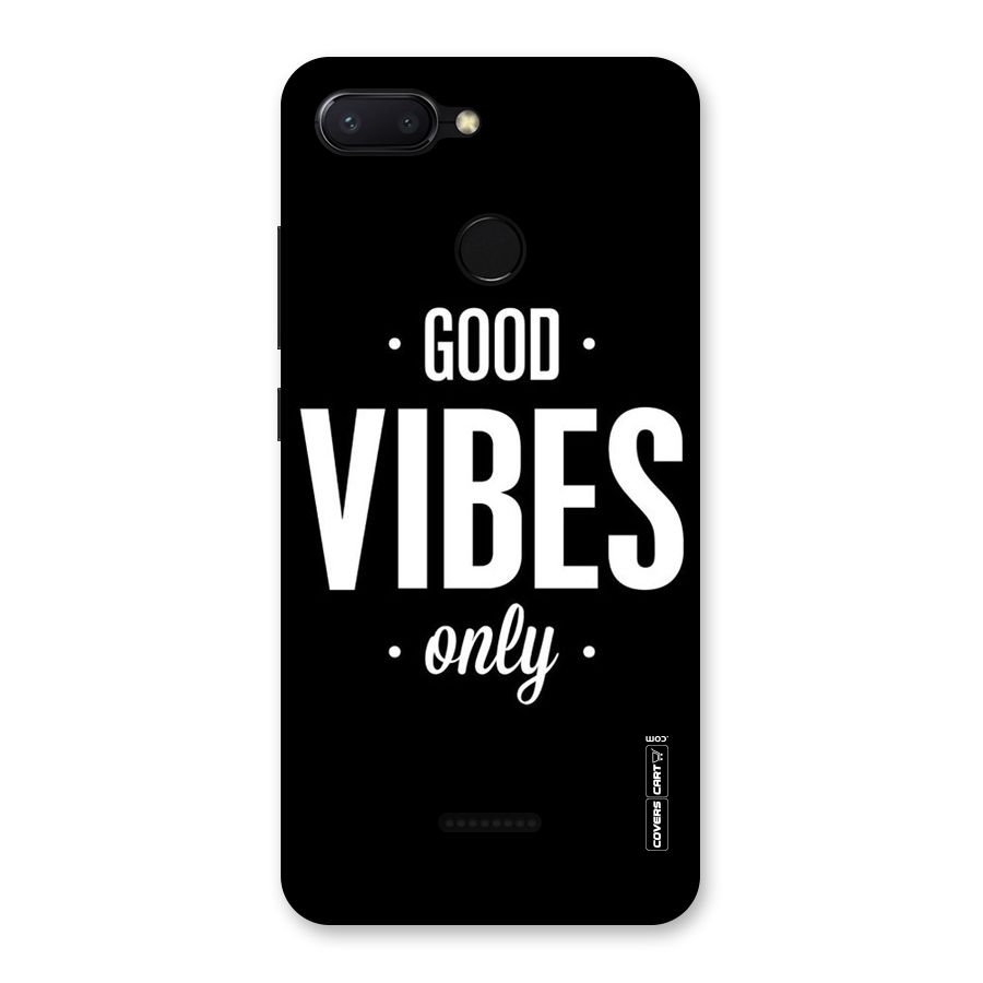 Just Vibes Back Case for Redmi 6