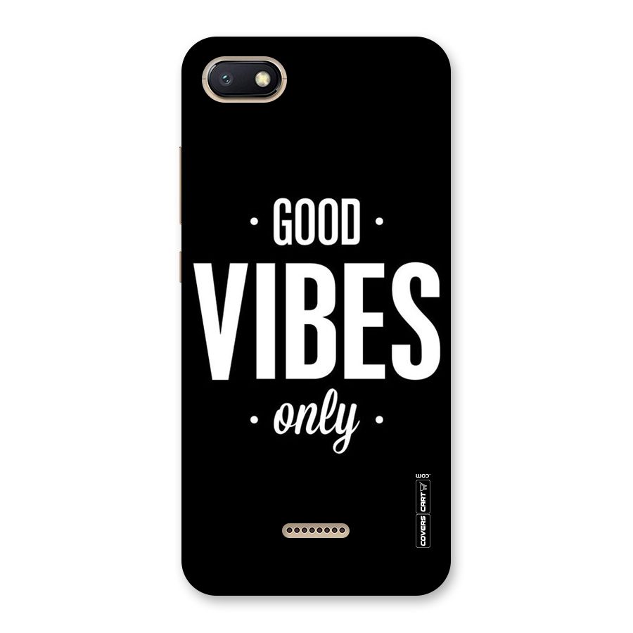 Just Vibes Back Case for Redmi 6A