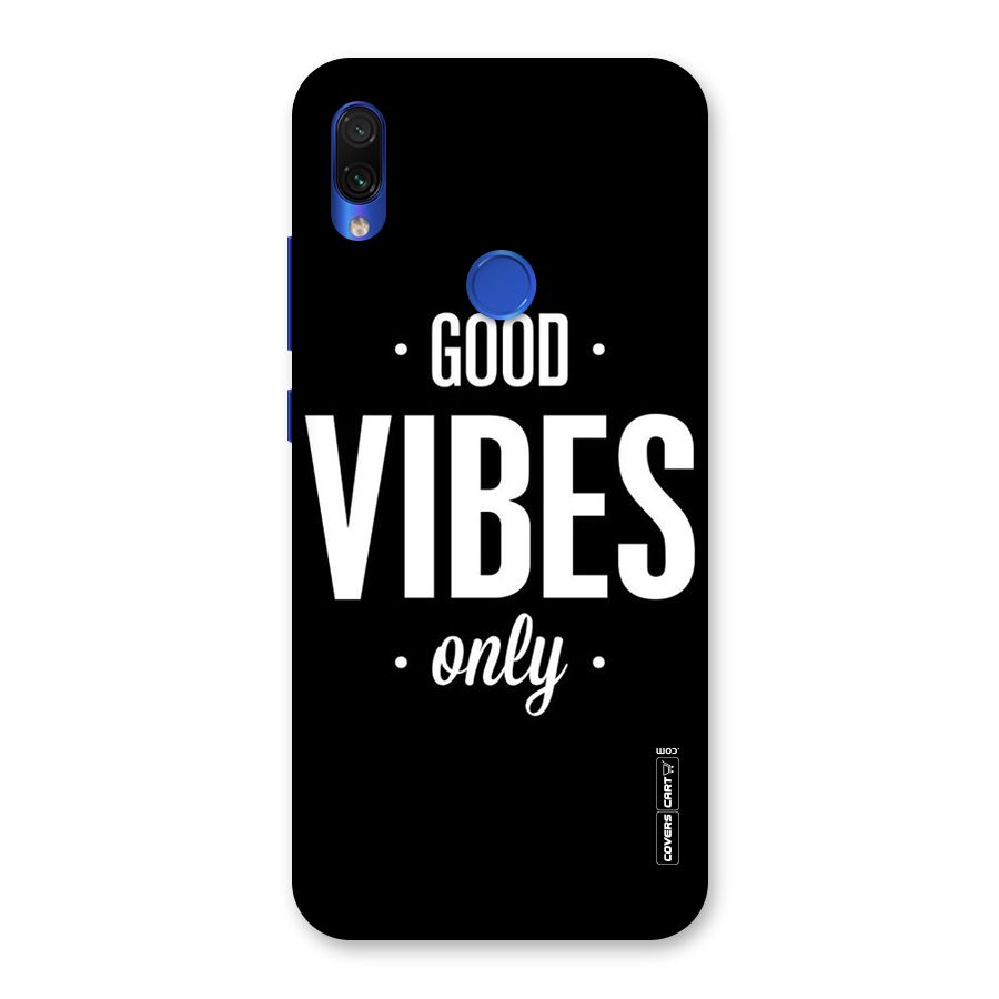 Just Vibes Back Case for Redmi Note 7S