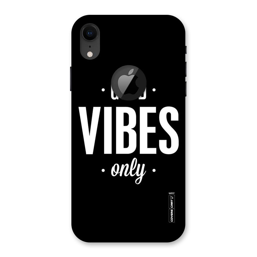 Just Vibes Back Case for iPhone XR Logo Cut