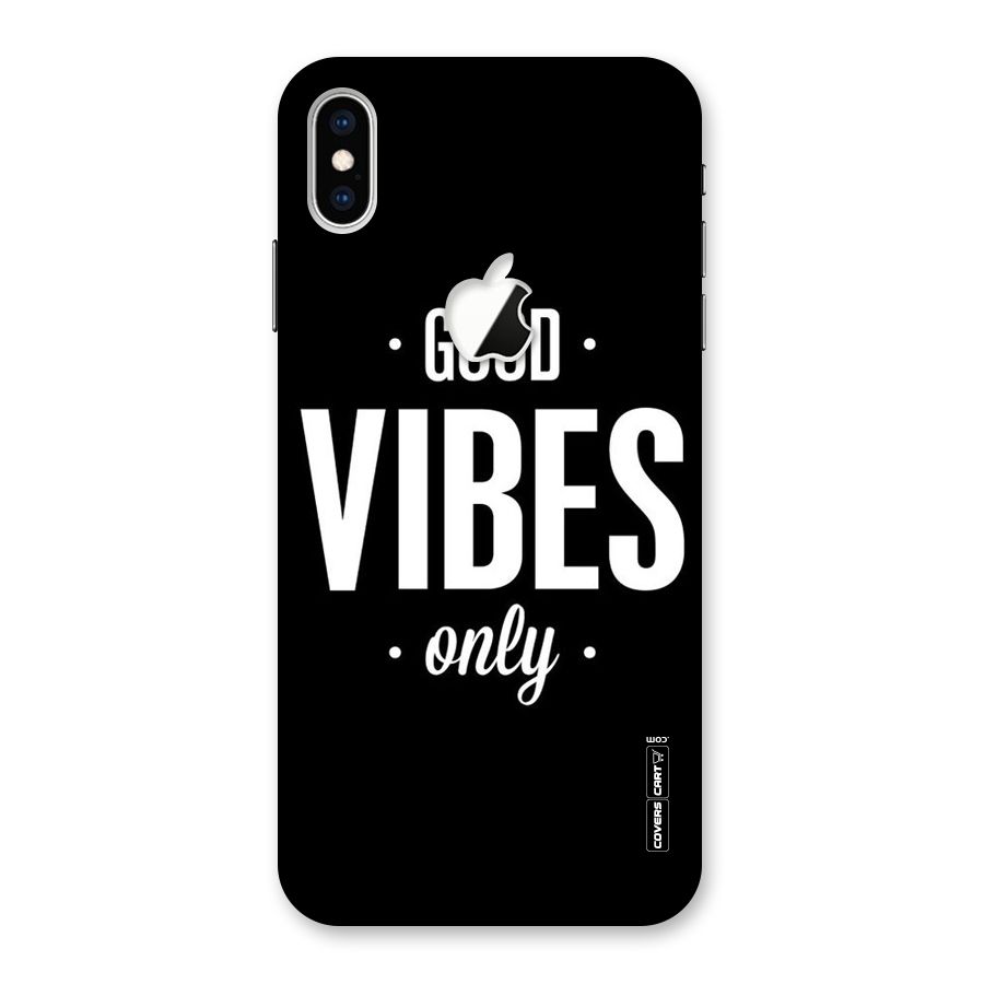 Just Vibes Back Case for iPhone XS Max Apple Cut