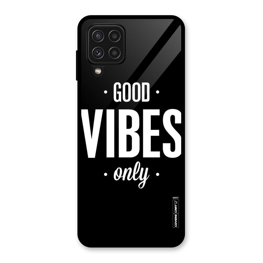 Just Vibes Glass Back Case for Galaxy A22 4G
