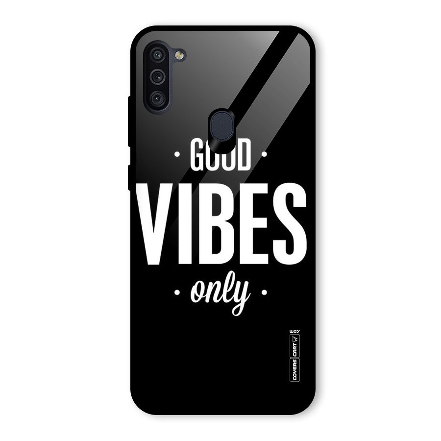 Just Vibes Glass Back Case for Galaxy M11