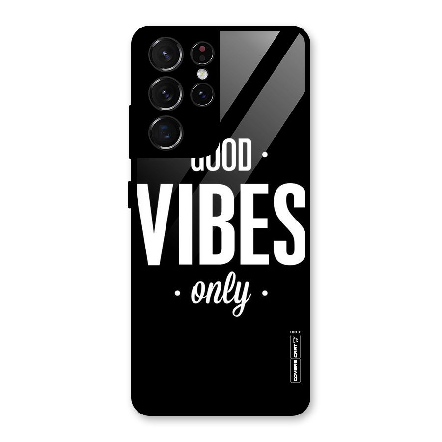 Just Vibes Glass Back Case for Galaxy S21 Ultra 5G