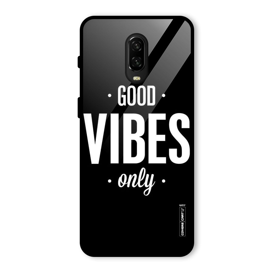 Just Vibes Glass Back Case for OnePlus 6T