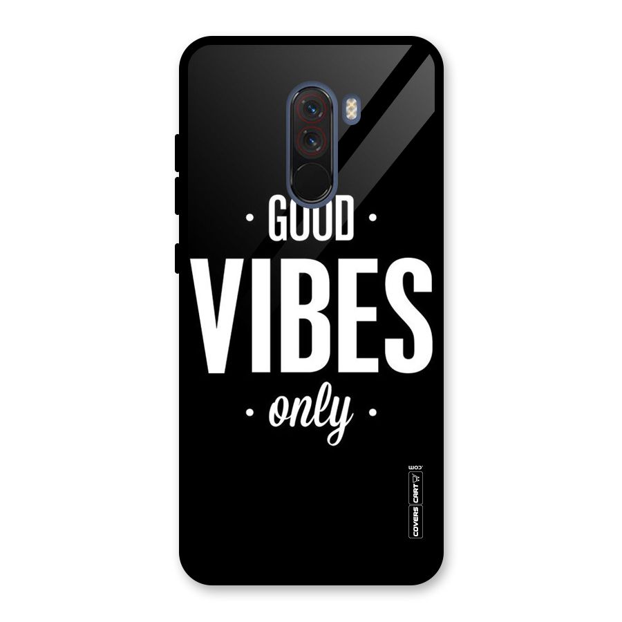 Just Vibes Glass Back Case for Poco F1