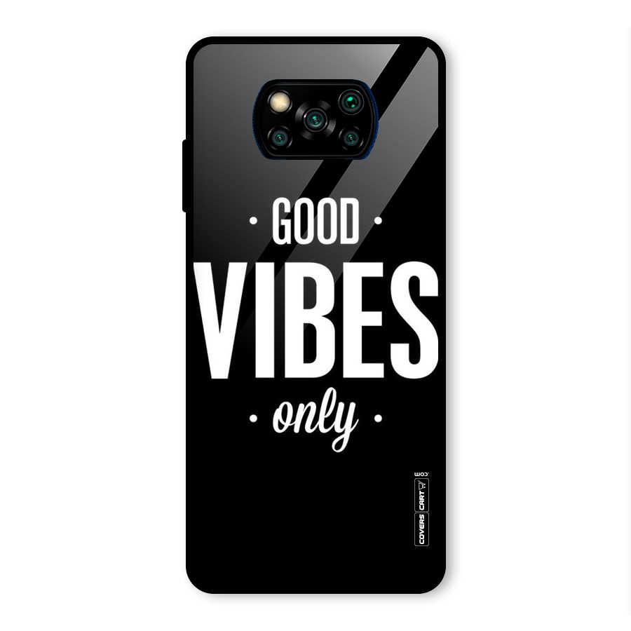 Just Vibes Glass Back Case for Poco X3 Pro