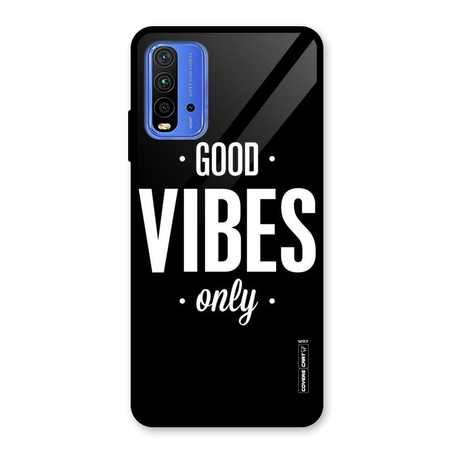 Just Vibes Glass Back Case for Redmi 9 Power