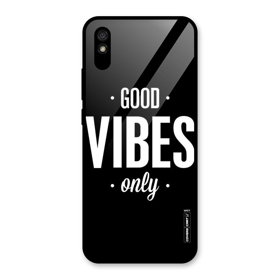 Just Vibes Glass Back Case for Redmi 9i