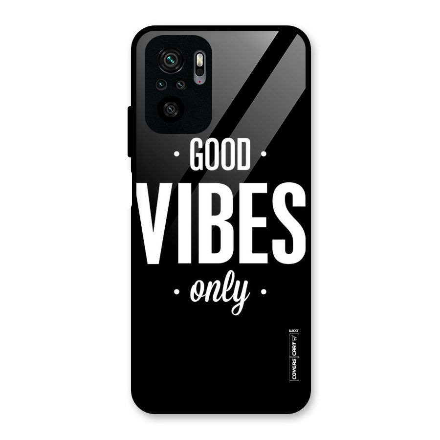 Just Vibes Glass Back Case for Redmi Note 10S
