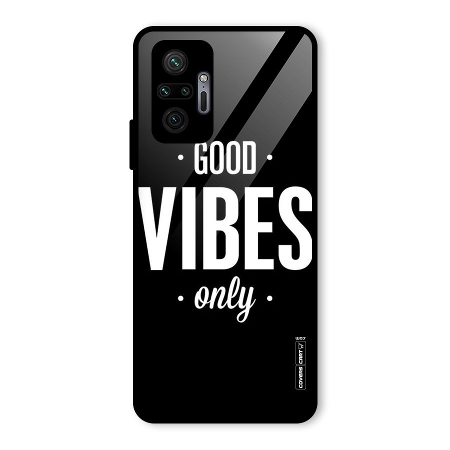 Just Vibes Glass Back Case for Redmi Note 10 Pro Max
