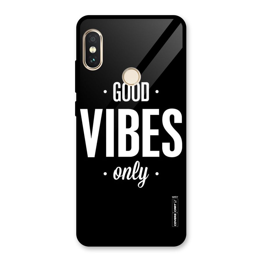 Just Vibes Glass Back Case for Redmi Note 5 Pro