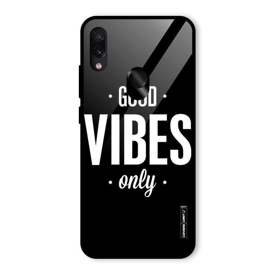 Just Vibes Glass Back Case for Redmi Note 7 Pro