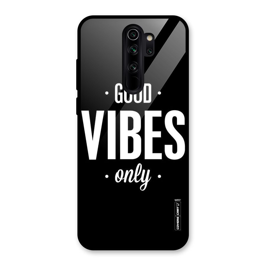 Just Vibes Glass Back Case for Redmi Note 8 Pro