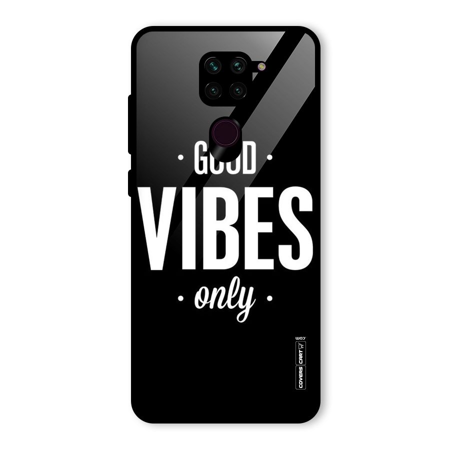 Just Vibes Glass Back Case for Redmi Note 9