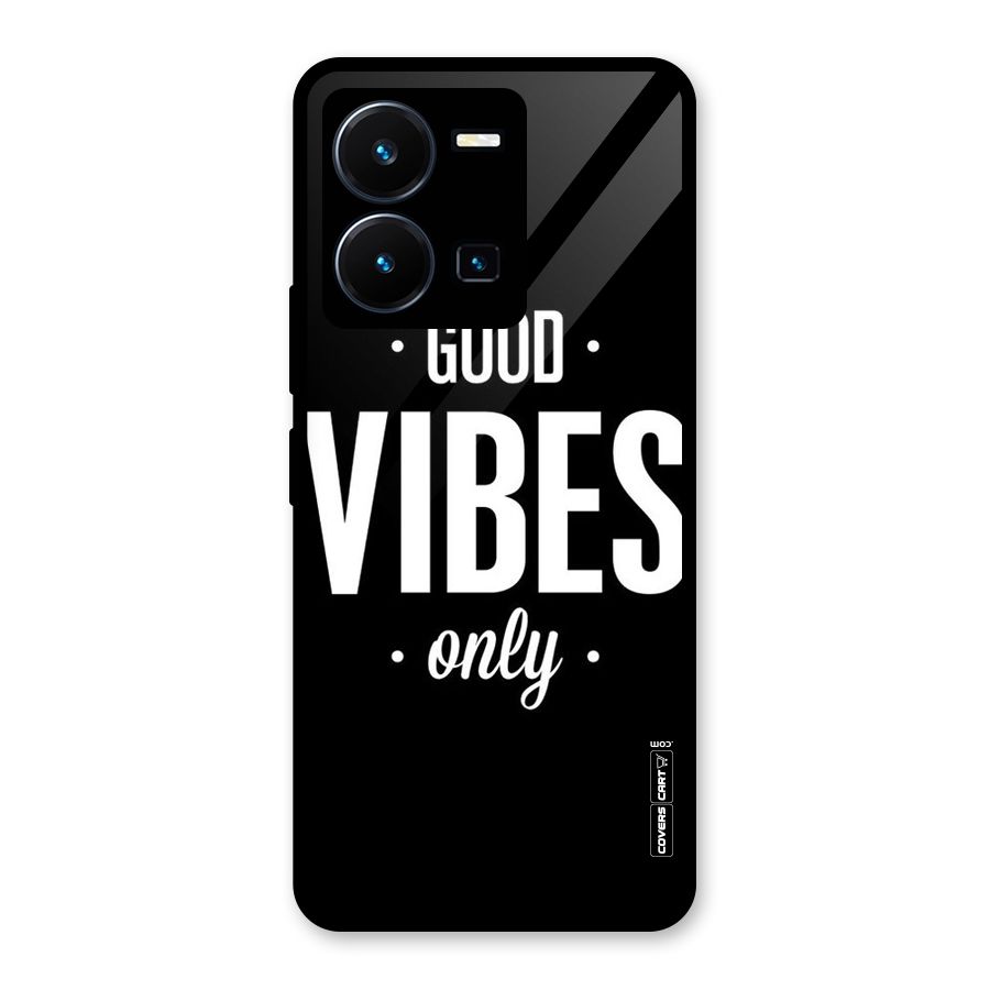 Just Vibes Glass Back Case for Vivo Y35