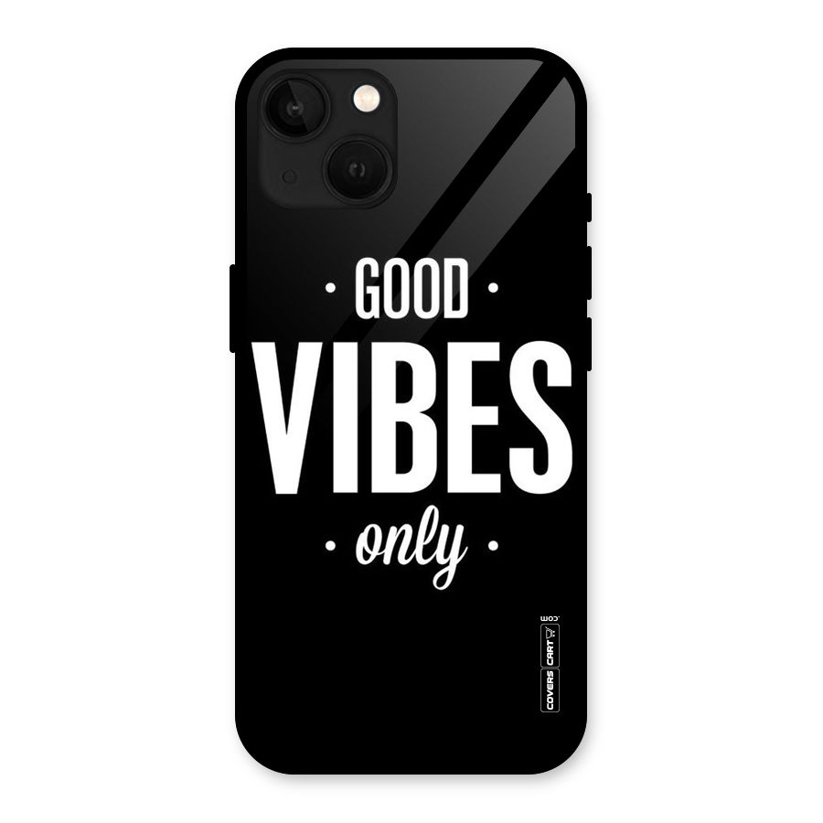 Just Vibes Glass Back Case for iPhone 13