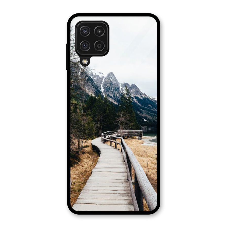 Just Wander Glass Back Case for Galaxy A22 4G