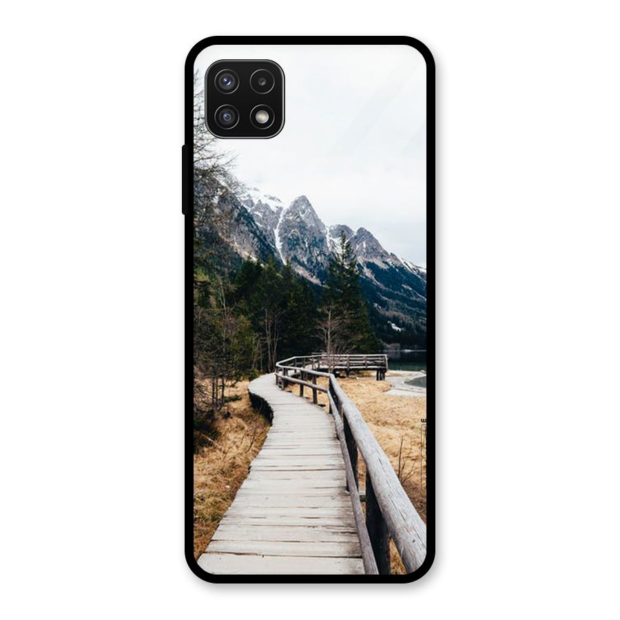 Just Wander Glass Back Case for Galaxy A22 5G