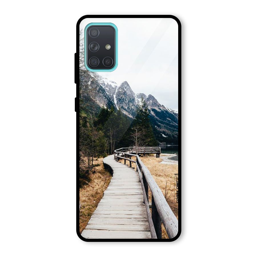 Just Wander Glass Back Case for Galaxy A71