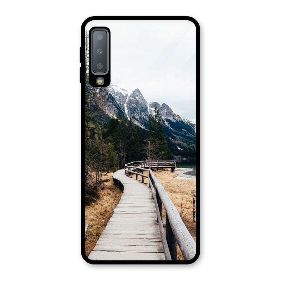 Just Wander Glass Back Case for Galaxy A7 (2018)