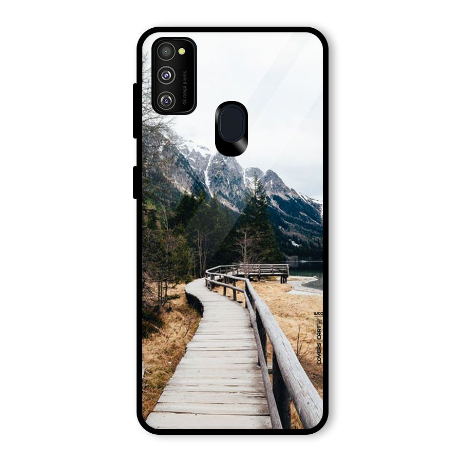 Just Wander Glass Back Case for Galaxy M30s