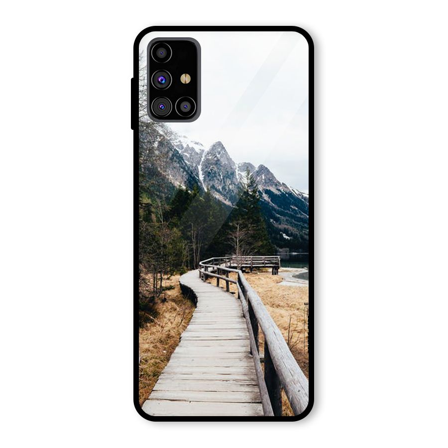 Just Wander Glass Back Case for Galaxy M31s