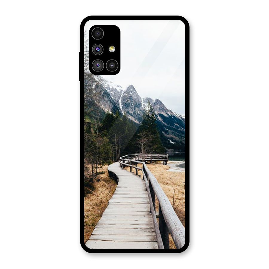 Just Wander Glass Back Case for Galaxy M51