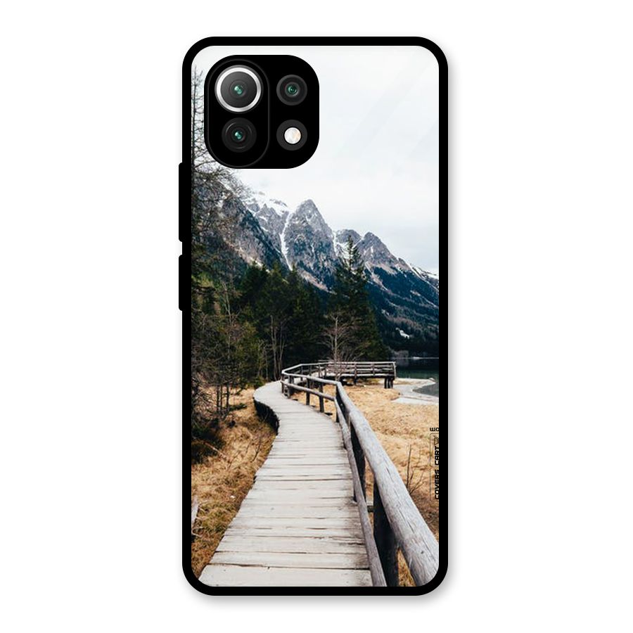Just Wander Glass Back Case for Mi 11 Lite