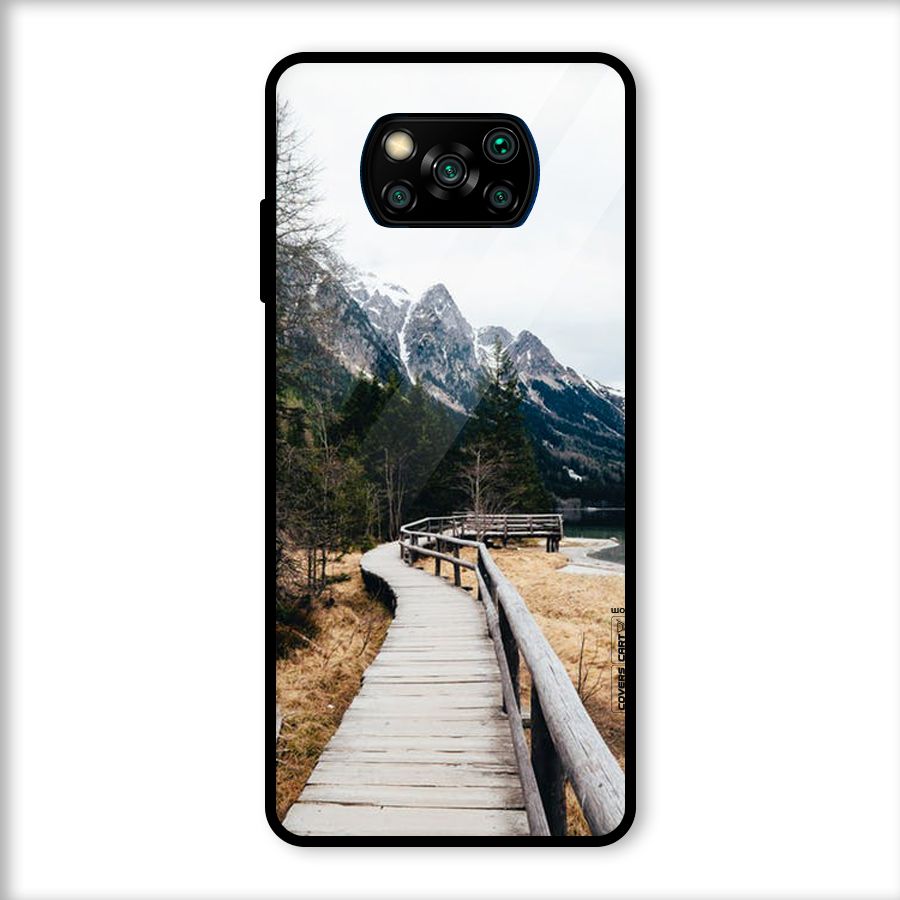 Just Wander Glass Back Case for Poco X3
