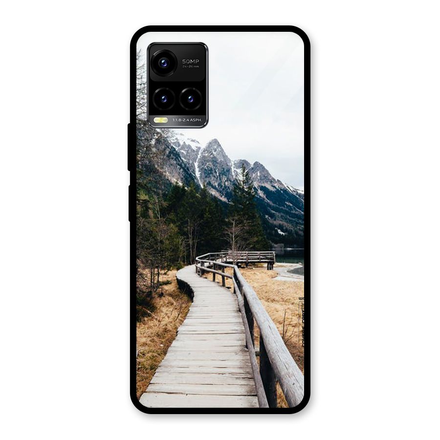 Just Wander Glass Back Case for Vivo Y21A