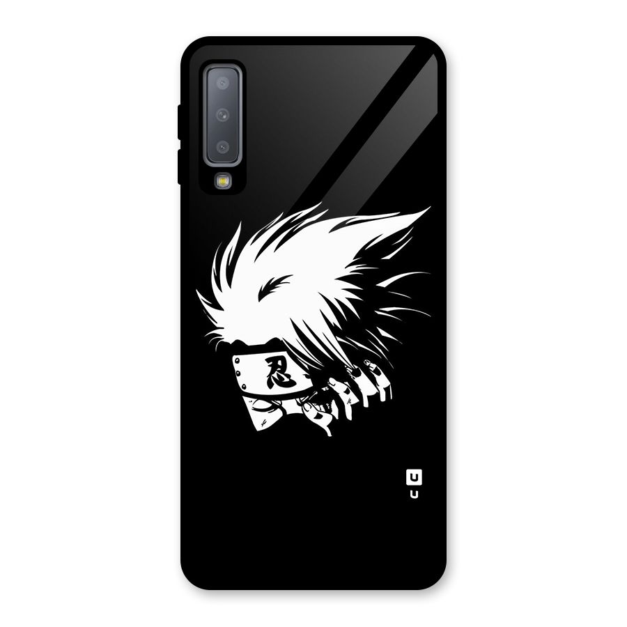 Kakashi Hatake Black Glass Back Case for Galaxy A7 (2018)