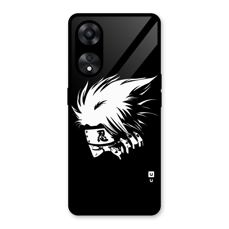 Kakashi Hatake Black Glass Back Case for Oppo A78