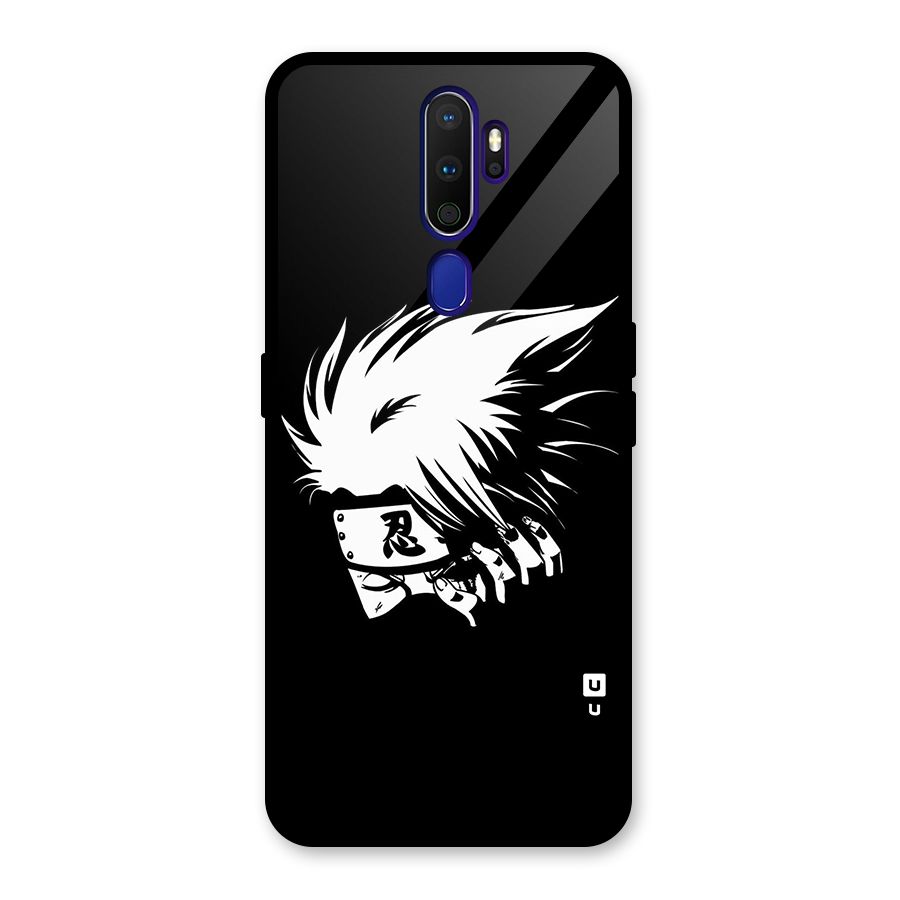 Kakashi Hatake Black Glass Back Case for Oppo A9 (2020)