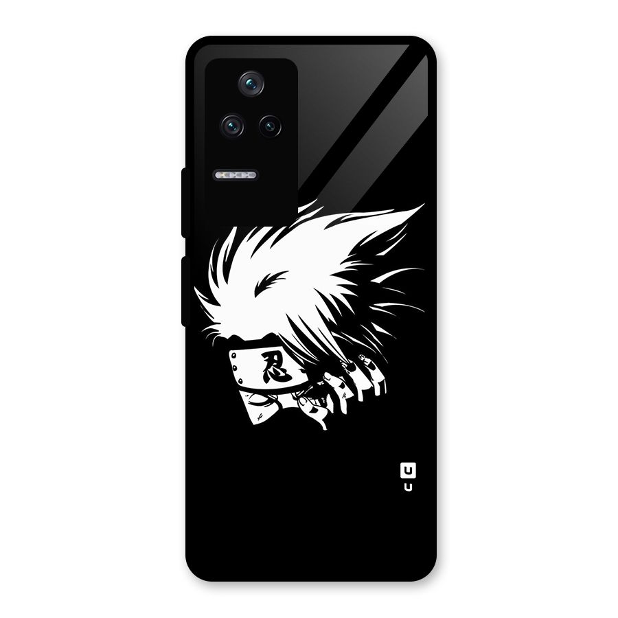 Kakashi Hatake Black Glass Back Case for Poco F4 5G