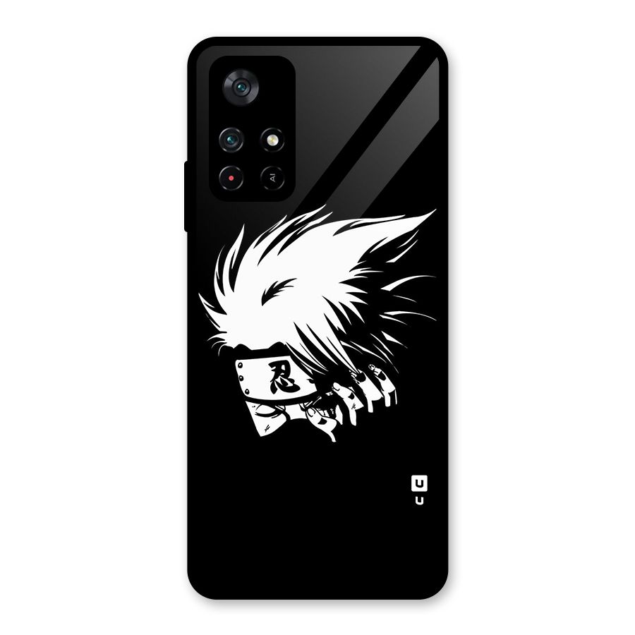 Kakashi Hatake Black Glass Back Case for Poco M4 Pro 5G