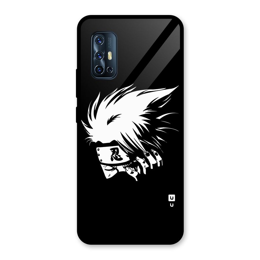 Kakashi Hatake Black Glass Back Case for Vivo V17