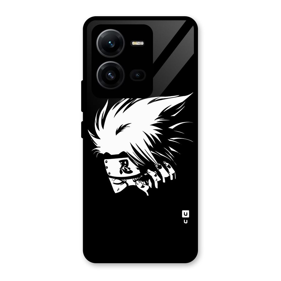 Kakashi Hatake Black Glass Back Case for Vivo V25