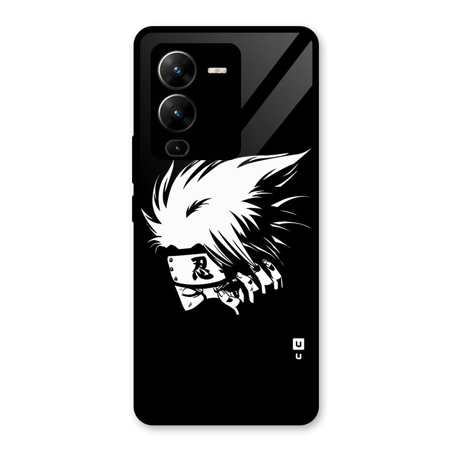 Kakashi Hatake Black Glass Back Case for Vivo V25 Pro