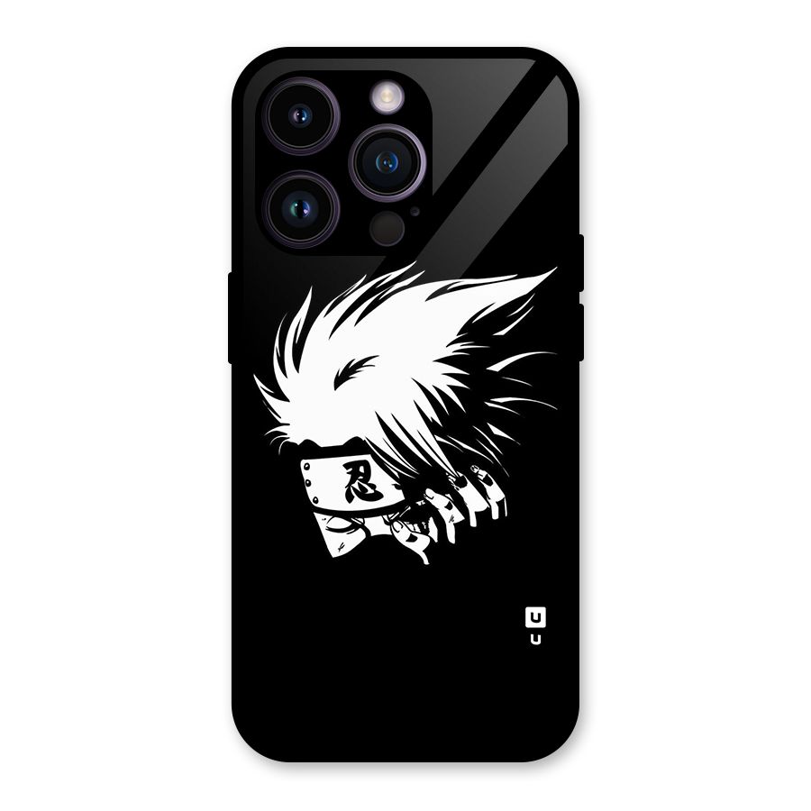 Kakashi Hatake Black Glass Back Case for iPhone 14 Pro