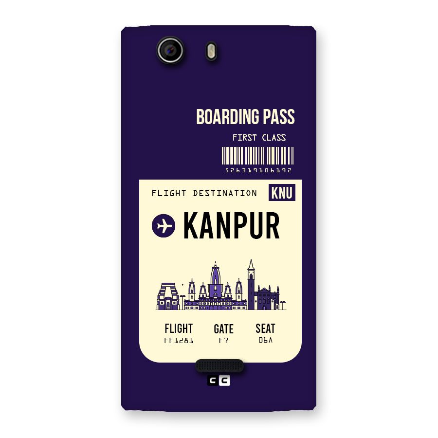 Kanpur Boarding Pass Back Case for Canvas Nitro 2 E311