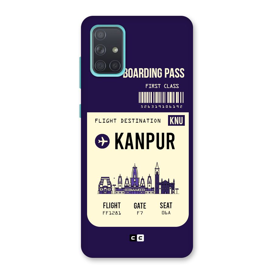 Kanpur Boarding Pass Back Case for Galaxy A71