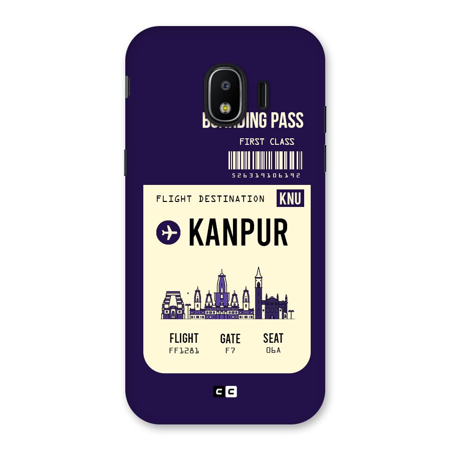Kanpur Boarding Pass Back Case for Galaxy J2 Pro 2018